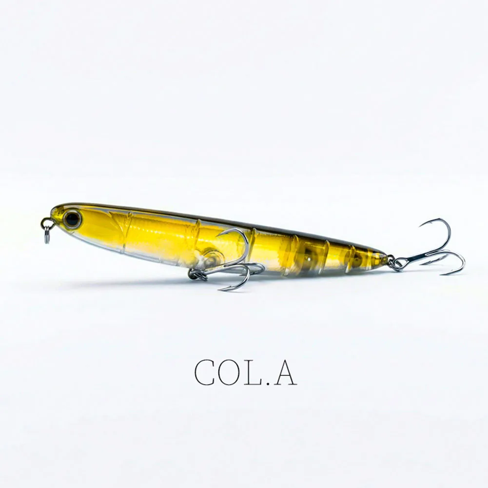 11cm Floating Pencil Lure 13g for Bass Pike Fishing UV Glow Coating Built-in Rattle ABS Engineering Plastic Body