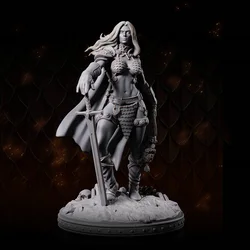 1/24 1/18 Zestaw modeli z żywicy Gallant Warrior Girl Figurka niepomalowana bez koloru RW-1313