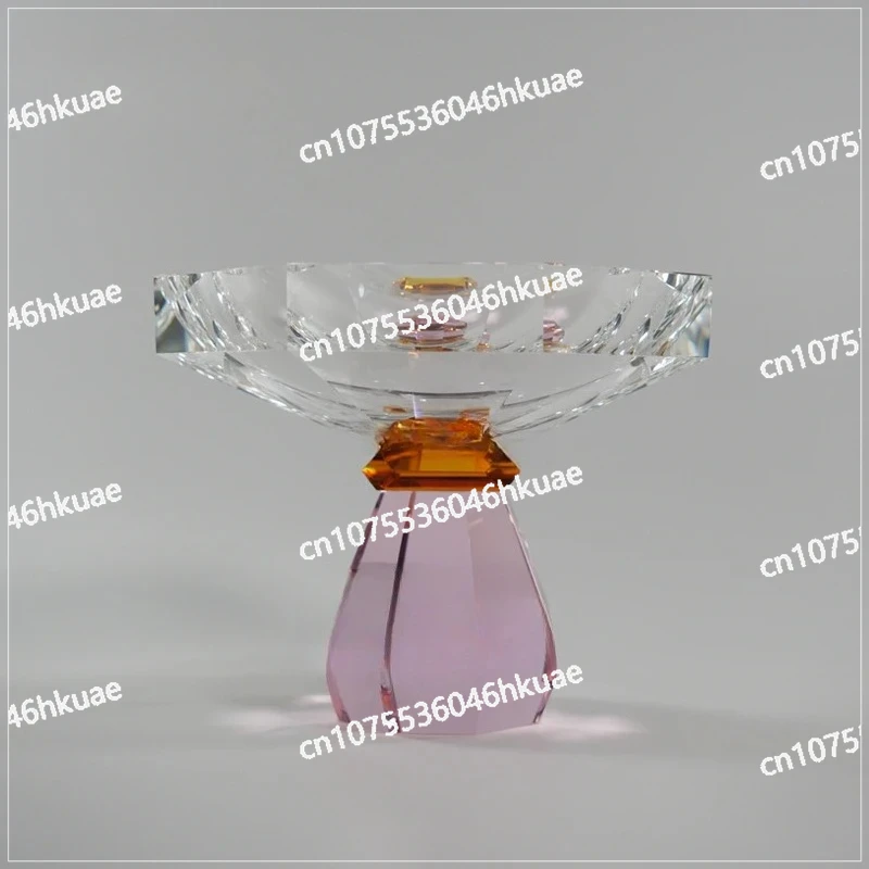 French High-End Soft Crystal Fruit Plate Villa Living Room Coffee Table Desktop Decorative Ornament