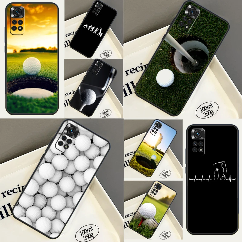 Golf Course Field Case For Xiaomi Redmi Note 10 Pro 8 9 10 11 12 Turbo 9S 10S 11S 12S Redmi 10C 9C 12C Funda