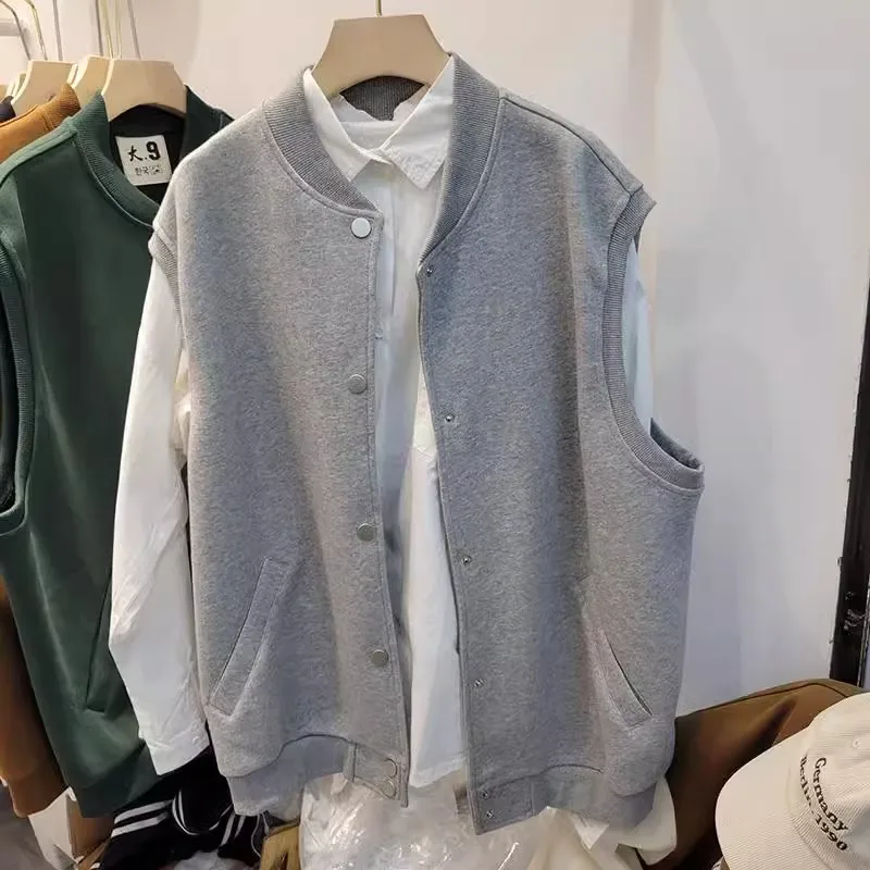 

Мужская толстовка-жилет свободного кроя Svel, повседневная бейсбольная куртка, осенне-зимняя, больших размеров, 300 Pou, модный бренд, молодежная, стильная