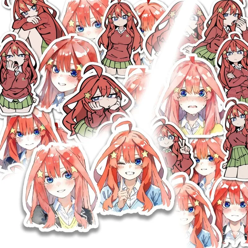 The Quintessential Quintuplets‌ Nakano Itsuki‌ Anime character cartoon expression stickers handbook diy decoration stickers gift view 3