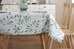 Waterproof Tablecloth Protects Your Table against Spills and Stains Easy to Clean Adds Elegance to Your Dining Area
