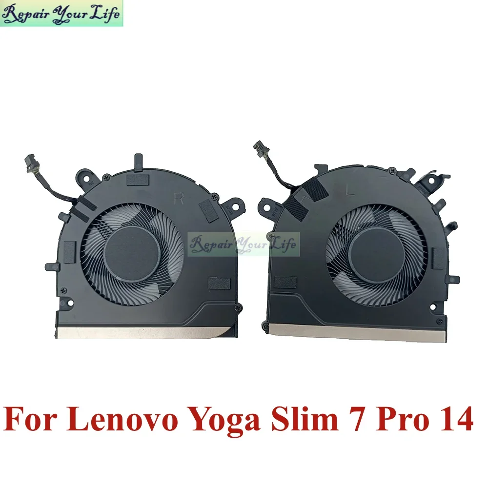 

5F10S13940 CPU GPU Laptop Cooling Fans for Lenovo Ideapad Yoga Slim 7 Pro-14 DC28000G0D1 NS65C13-20C14 DC28000G0D0 NS65C14-20C15