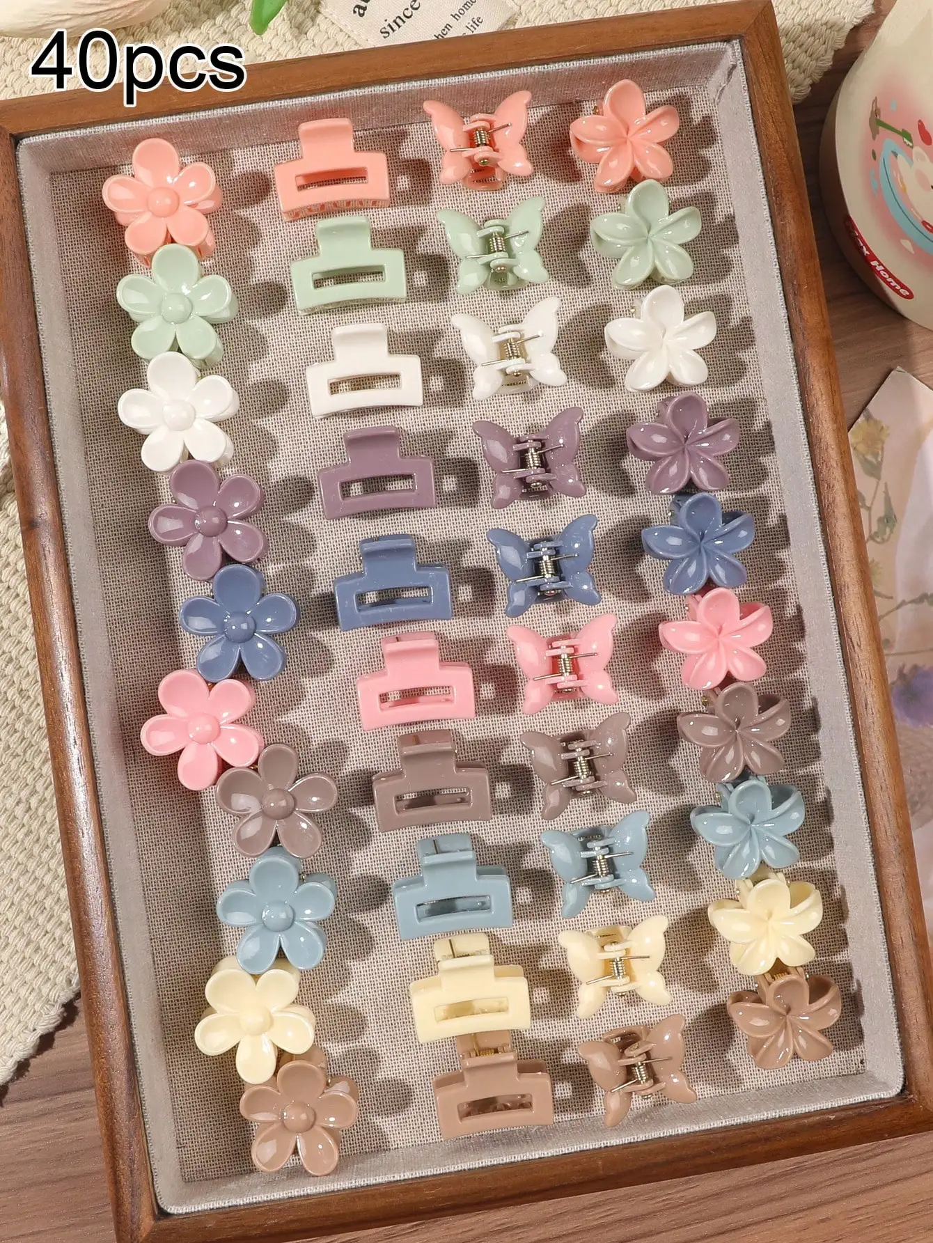 40 Stück langlebige Mini-Haarklammern, ideal für Kinder und Erwachsene, zur Haarstyling-Dekoration, zum Befestigen von Ponyfransen, mit starkem Halt, Multifunktions-Klemmklammern – Detail 29