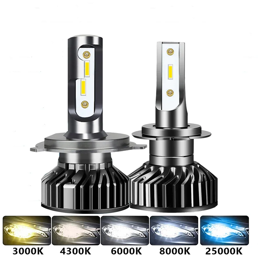 2Pcs Car Headlight H4 LED H7 18000LM 110W CSP  H1 H3 H8 H11 9005 HB3 9006 HB4 4300K 6000K Car Auto Headlamp Led Lights For Car