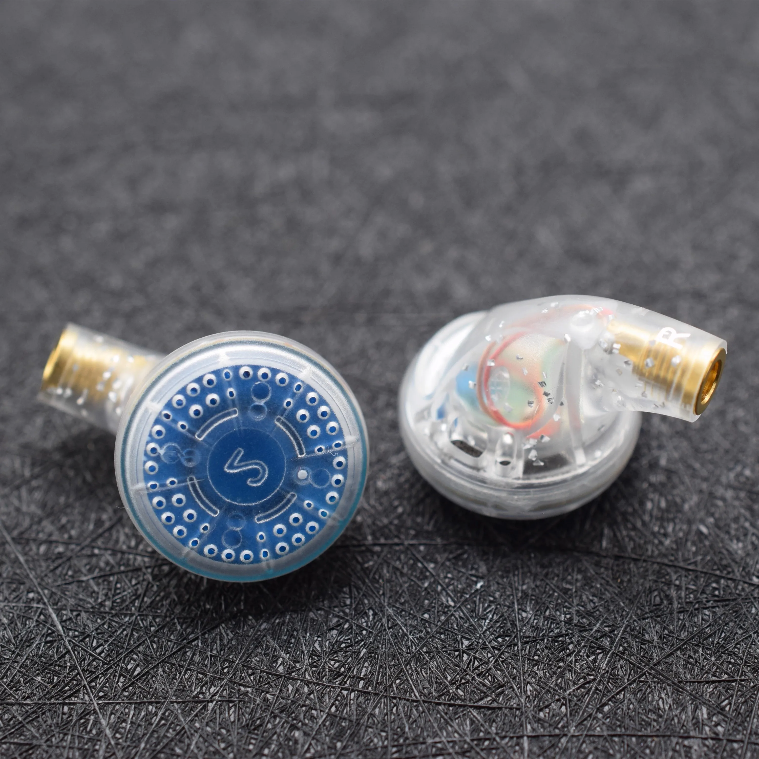FENGRU JZ32 Diy PET Blue Diamond Diafragma Unit Hoofdtelefoon 32ohm 300ohm Hoge Impedantie Platte Kop Oordopjes HiFi In Ear Oortelefoon