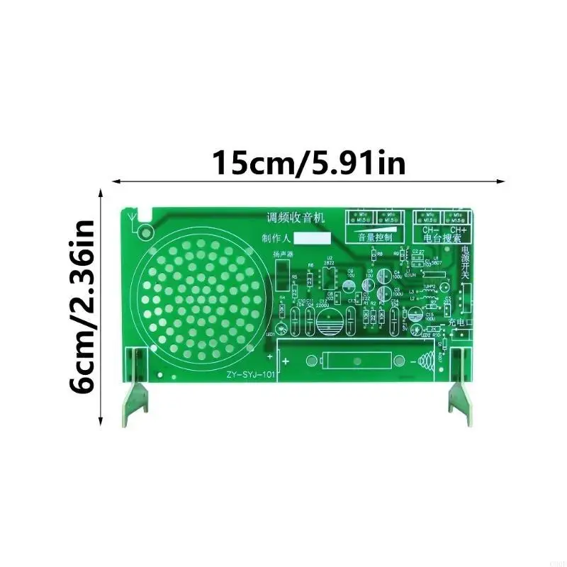 C90F Educational FM Radio Electronic DIY with Soldering Components Suitable for Beginners Advanced Electronics Project