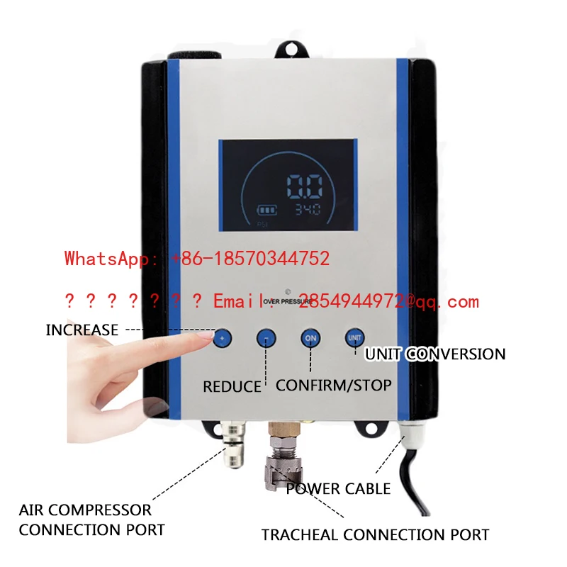 L 202 DP-Q04 Fully Automatic Wall-Mounted Car Tire Inflator Car Lcd Display Pressure Automatic Inflation and Deflation Equipment
