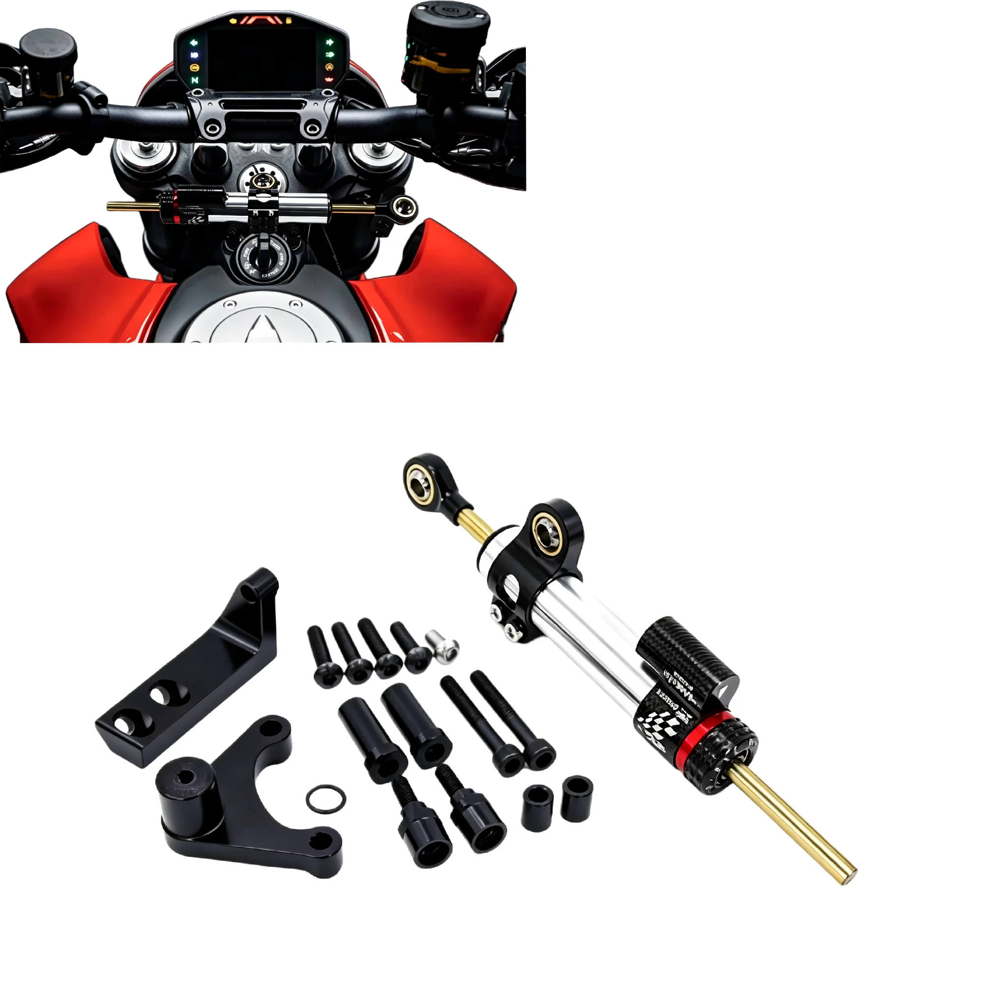 Estabilizador de Direção Ajust - Steering Damper Stabilizer Kit Cnc avaliação e preço