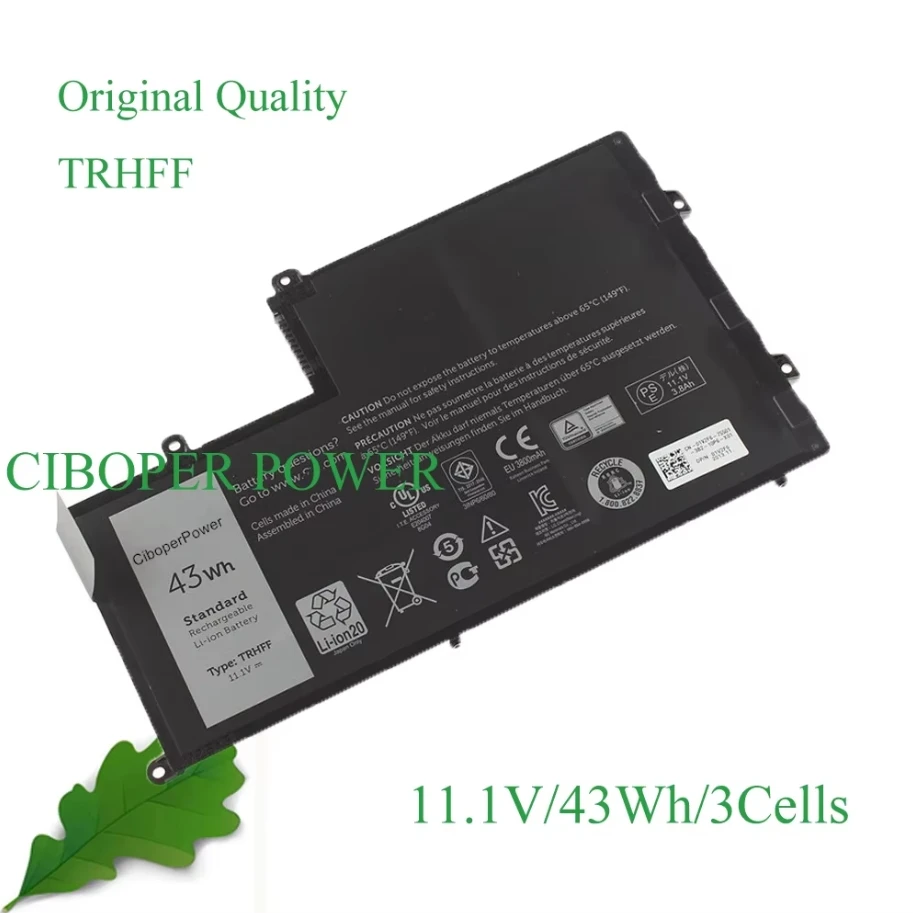 Batería para ordenador portátil CP TRHFF 11,1 V/43Wh para Inspiron 15 5545 5547 5447 5448 5548 Latitude 3450 3550 1V2F6 DL 011307 -PRR13G01 Cuaderno