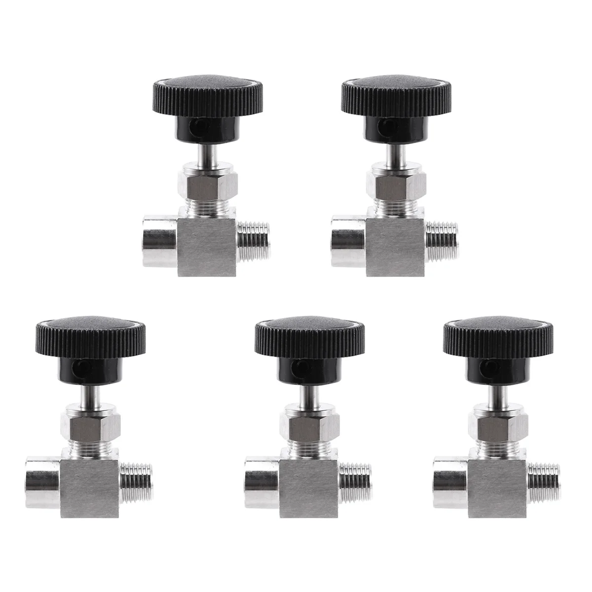 

N18R 5X Needle Valve Adjustable 1/4 Inch Male to Female Thread Stainless Steel 304 Flow Control Shut Off Crane Needle Valve