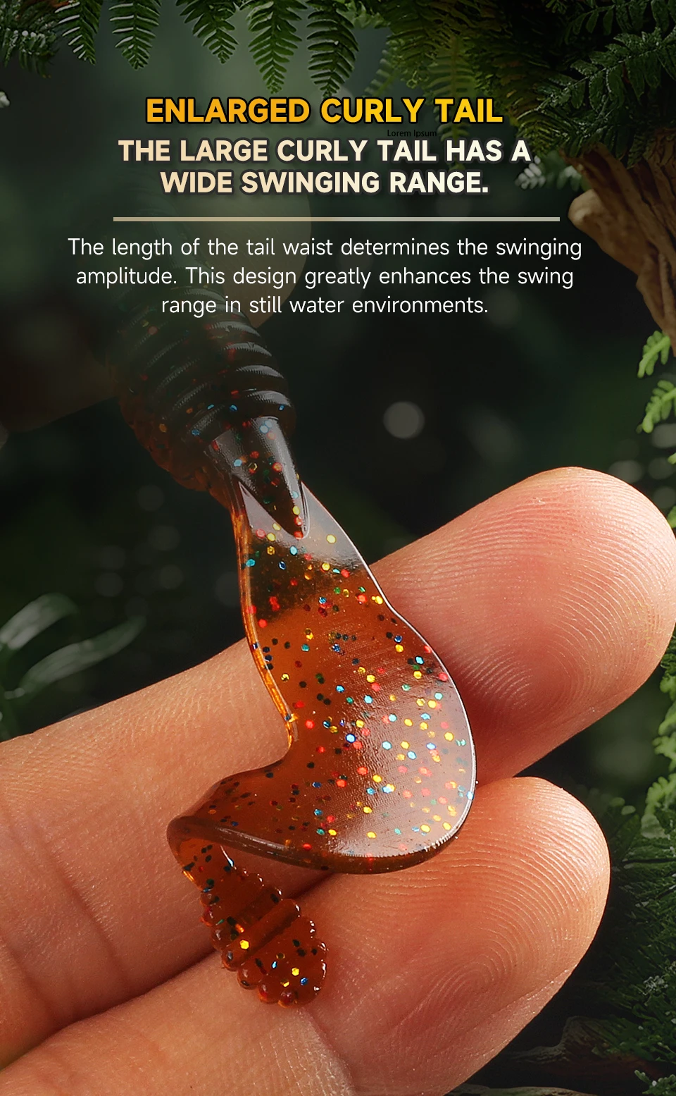 Supercontinent Soft Lure Grub Worm Power Tail 7cm Grub Screw Thread Wobbler Swimbait For Bass Trout