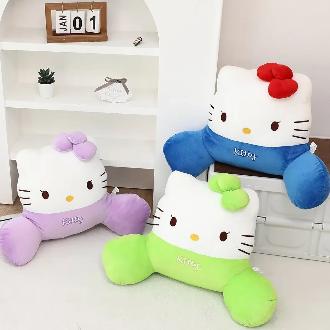 

Sanrio Hello Kitty Back Cushion Soft Japanese Style Lumbar Support Cushion Chair Bay Window Sofa Bed Throw Pillow Gifts