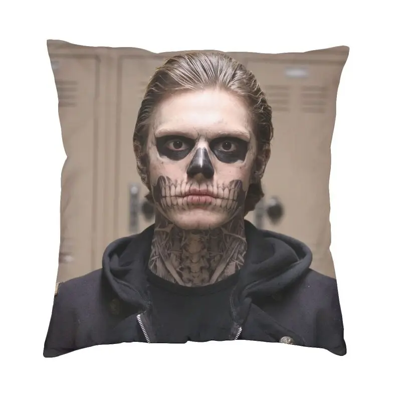 Actor Star Movie Evan Peters Cushion Covers Sofa Home Decor Square Throw Pillow Case 40x40cm