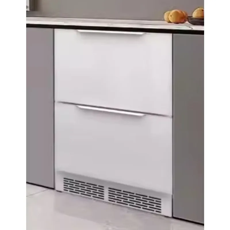 Built‑in Double Door Air Cooling Refrigerator, Compressor Driven Frost‑Free Fridge For Home Hotel Application