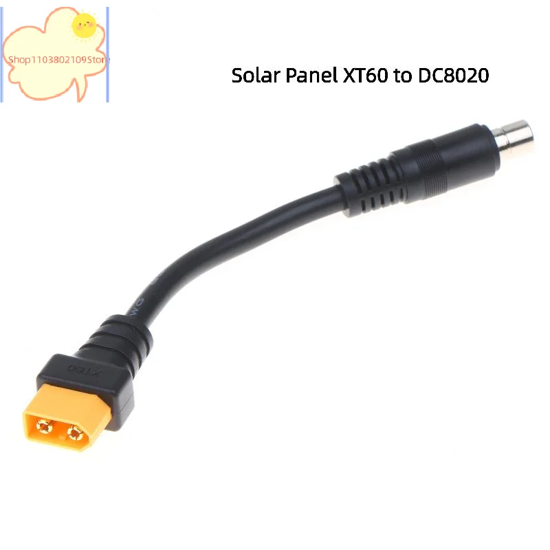 【HT】【YH】XT60 To 8mm Adapter Cable 16AWG XT60 To DC8020 Connectors Cable For Efficient Solar Charging And Power Transfer