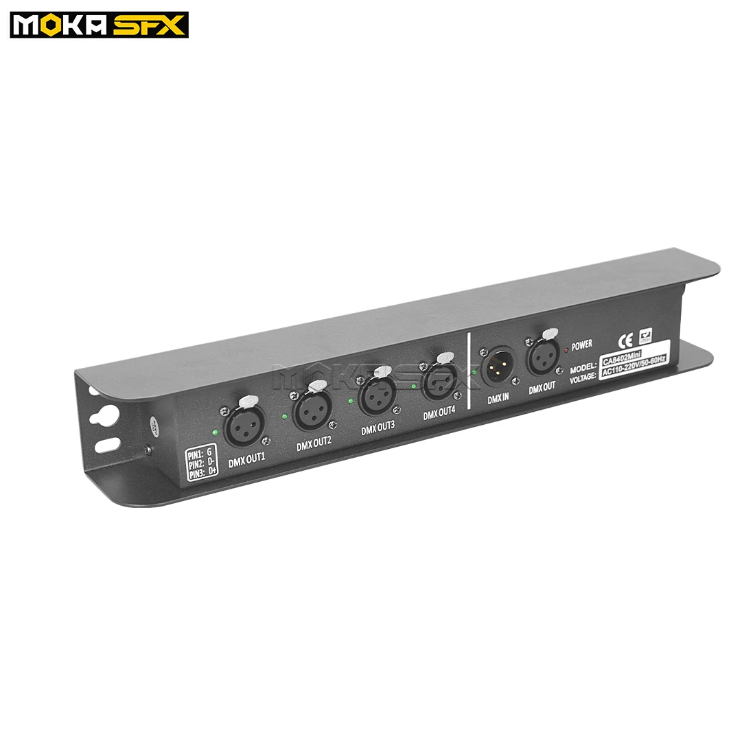 MOKA SFX 4 Way DMX Distributor Signal Amplifier DMX512 Splitter 4CH Stage Lighting Controller Hanging DJ Lights Controller