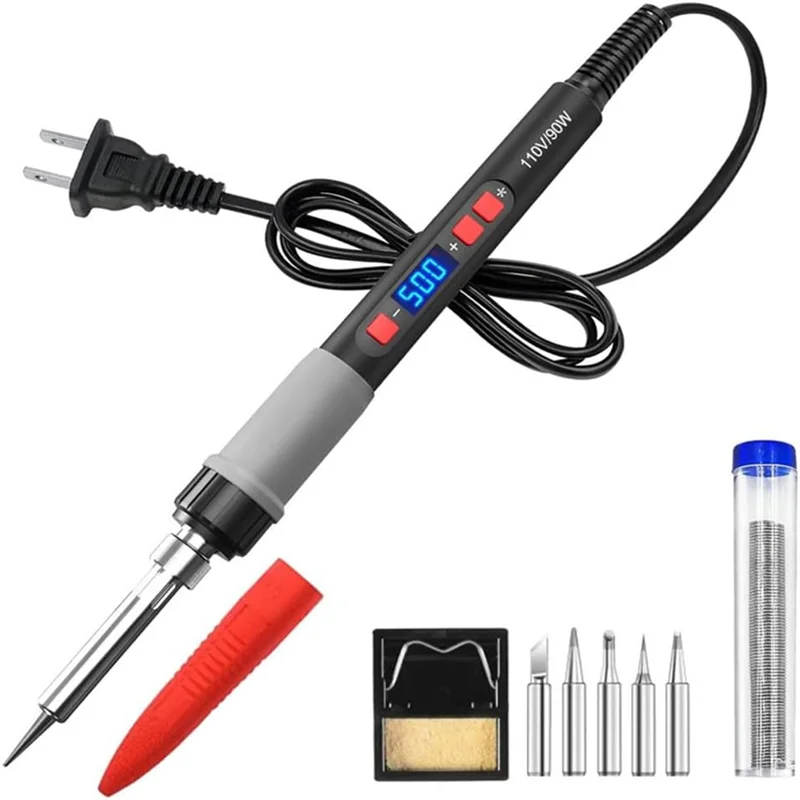 

A19F-сварочная ручка промышленного класса, сварочный аппарат 3 в 1, комплект паяльника с регулируемой температурой, вилка стандарта США