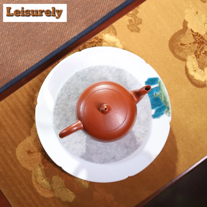 200ml Antique Yixing Purple Clay Teapots Artists Handmade Beauty Shoulder Pot Raw Ore Zhu Mud Kettle Chinese Zisha Tea Set Craft