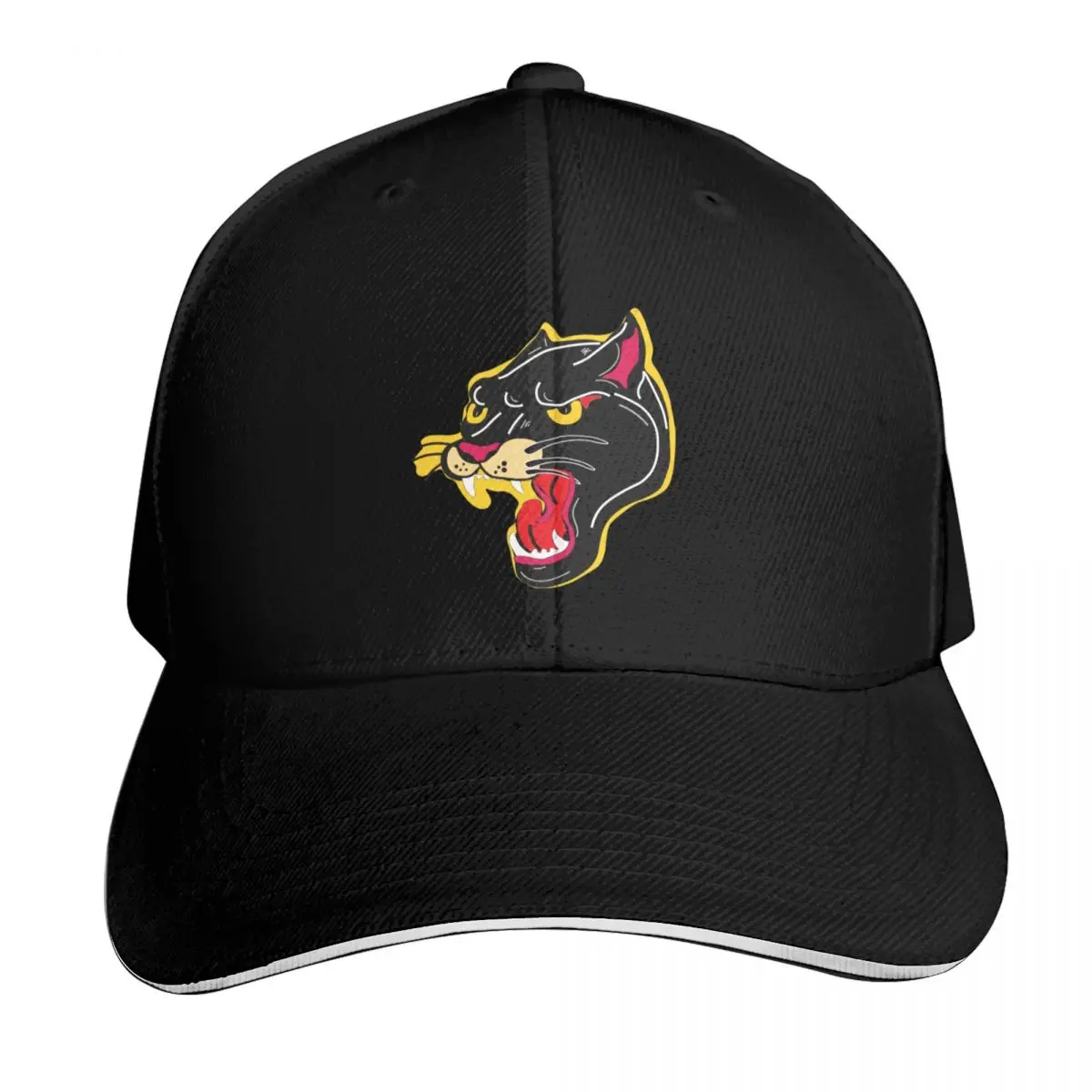 maravilhosa-camisa-com-estampa-de-pantera-desenhada-a-mao-bone-de-beisebol-com-adesivos-bone-de-designer-chapeu-bone-de-beisebol-icones-feminino-praia-masculino