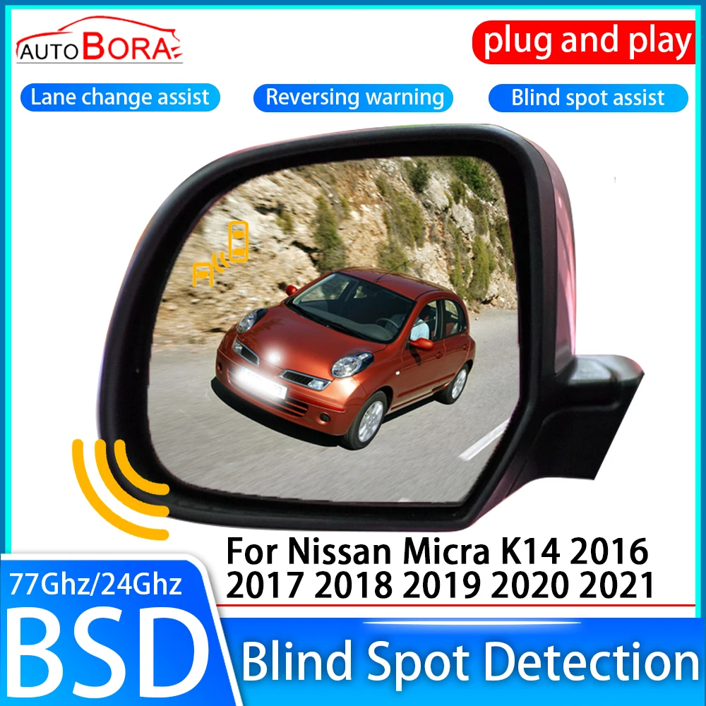 ZhuCamX Car Blind Spot Detection System BSD BSA BSM Sensor Drive Rear Mirror Monitoring for Nissan X Terra LEO MX8 2018~2024