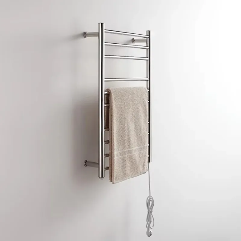 الكهربائية الفولاذ المقاوم للصدأ الكروم الحمام ساخنة قضيب تعليق المناشف المبرد مع الموقت