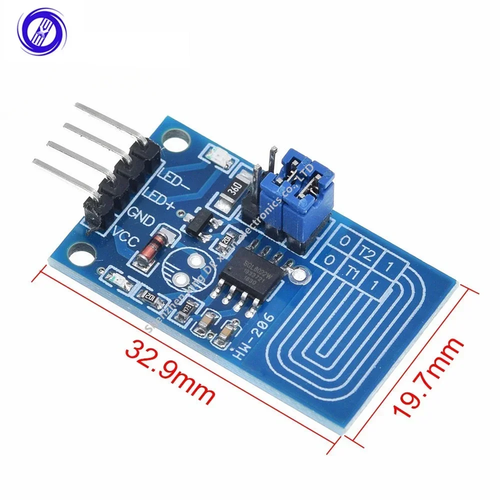 5PCS Smart Electronics Capacitive touchdimmer Constant pressure stepless dimming PWM control panel type LED dimmer switch module