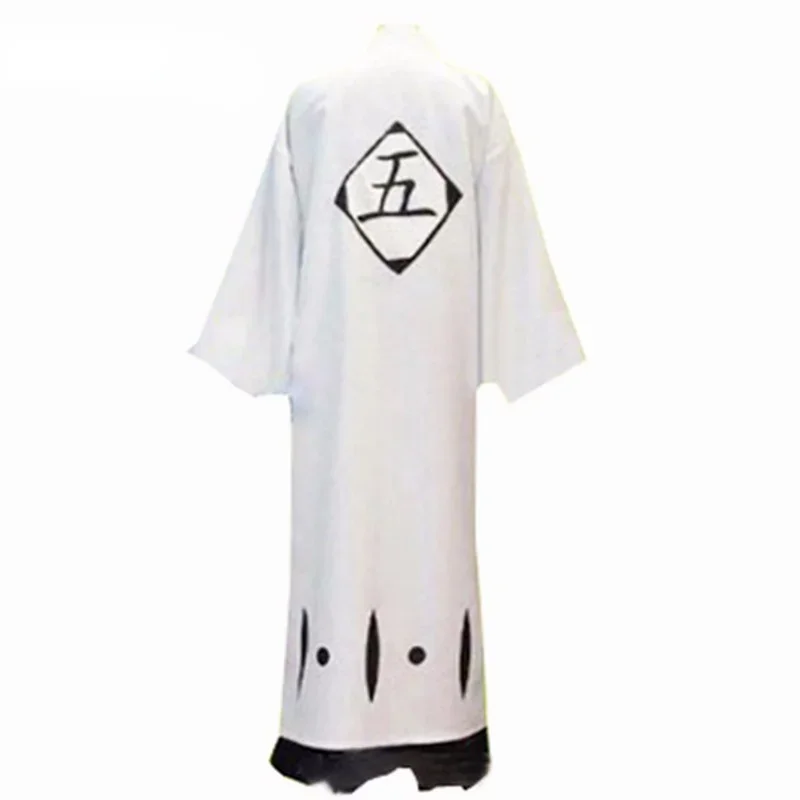 Halloween Death Bleach 5th Division Captain Aizen Sousuke Cosplay Costum Men's Uniform Suit Any Size