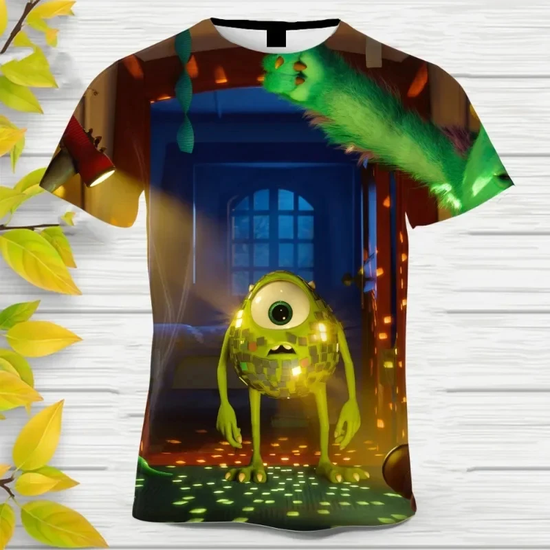 Summer Monsters Inc 3D Printed Men\'s T-shirt Children Casual Short Sleeve T-shirts Funny Kids Tees TopKids Boys Tees Tops