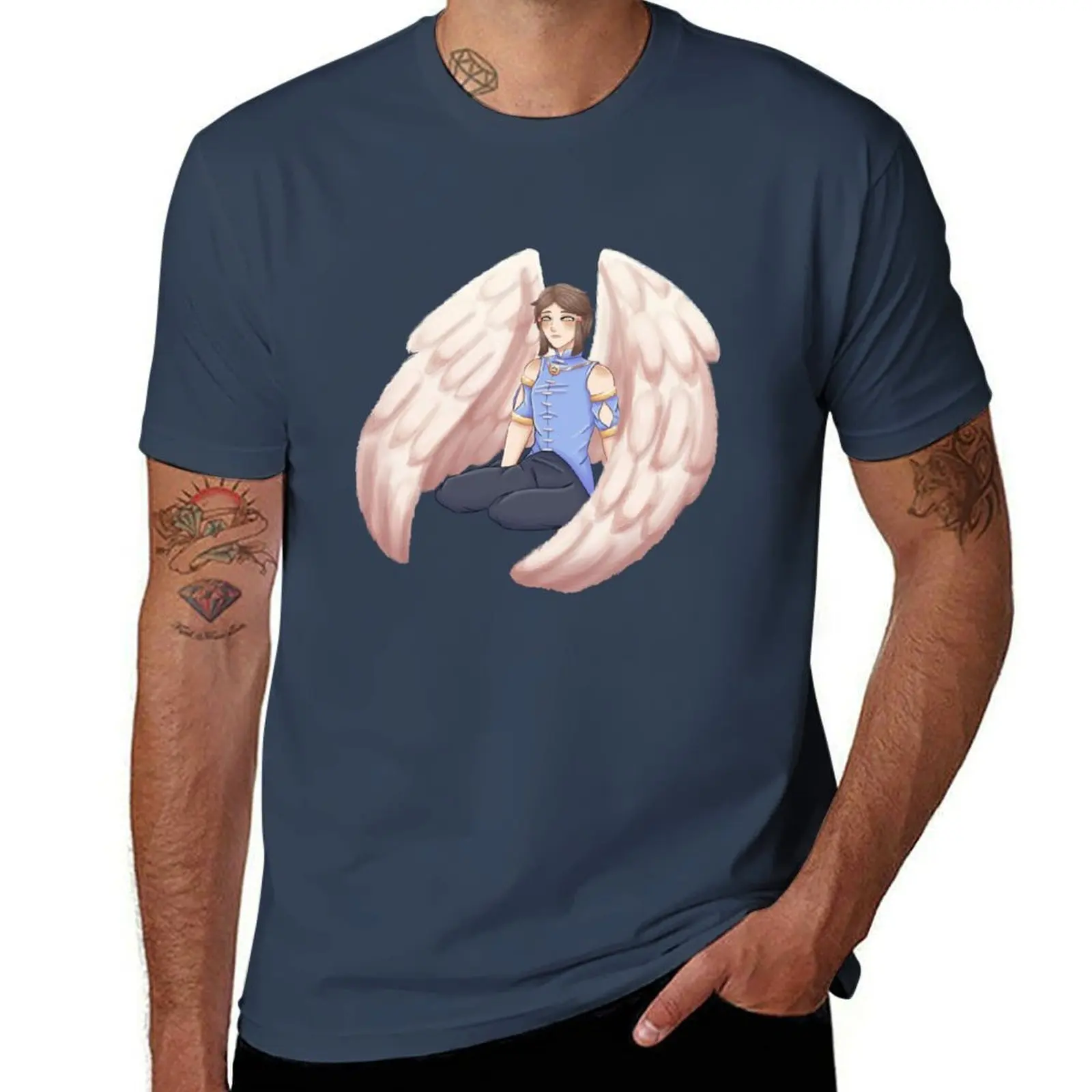 

angel boy T-Shirt Big and Tall Crew Neck Tee