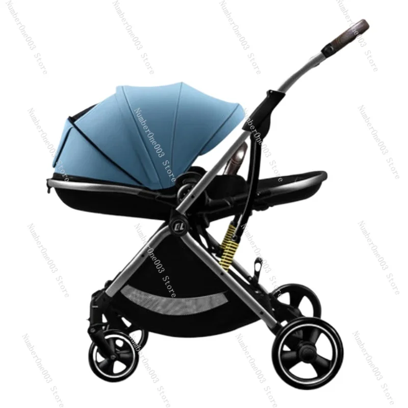 2021 New Baby Stroller 3 in 1 Portable Pram Lightweight High Landscape Aluminum Frame Baby Carriage