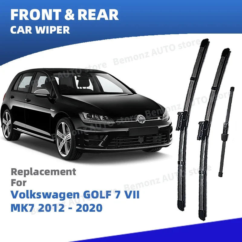 LHD Vorne Hinten Scheibenwischerblätter Für Volkswagen VW GOLF7 VII 2012-2020 Variante Alltrack R GTI GTE GTD R-Line Zubehör