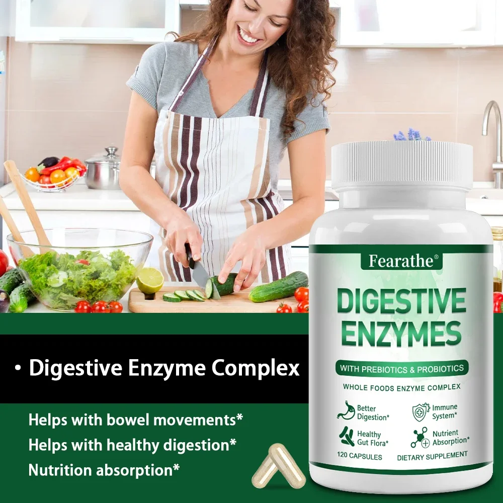Digestive Enzymes, Probiotics and Prebiotic Supplements Capsules - Promotes Nutrient Absorption, Digestion and Gut Health - Image 5