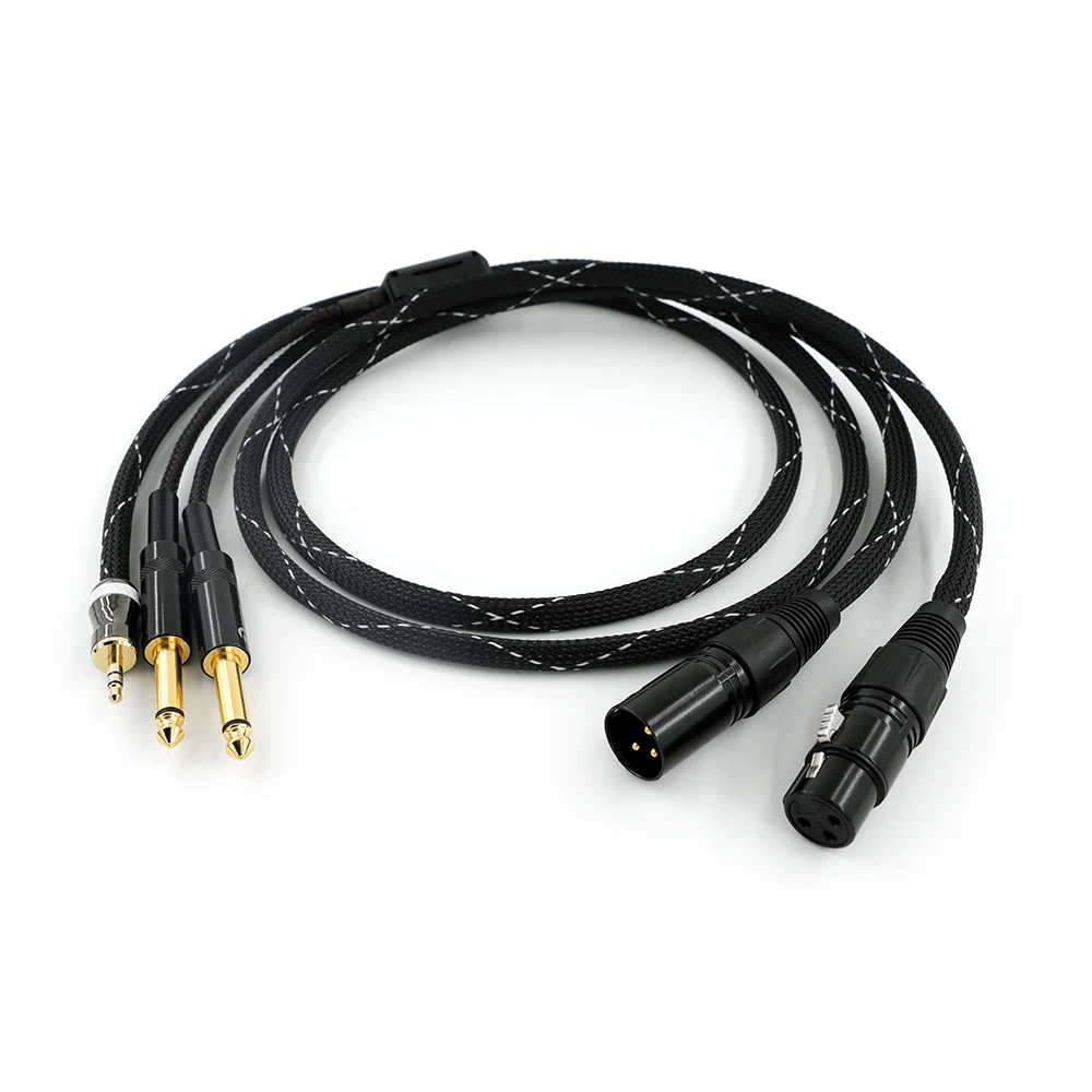 オーディオケーブル 3.5mm - ダブル 6.35mm Aux ケーブル 2 モノラル 6.5 ジャック - 3.5 オス、電話からミキサーアンプ 6.35 アダプター用