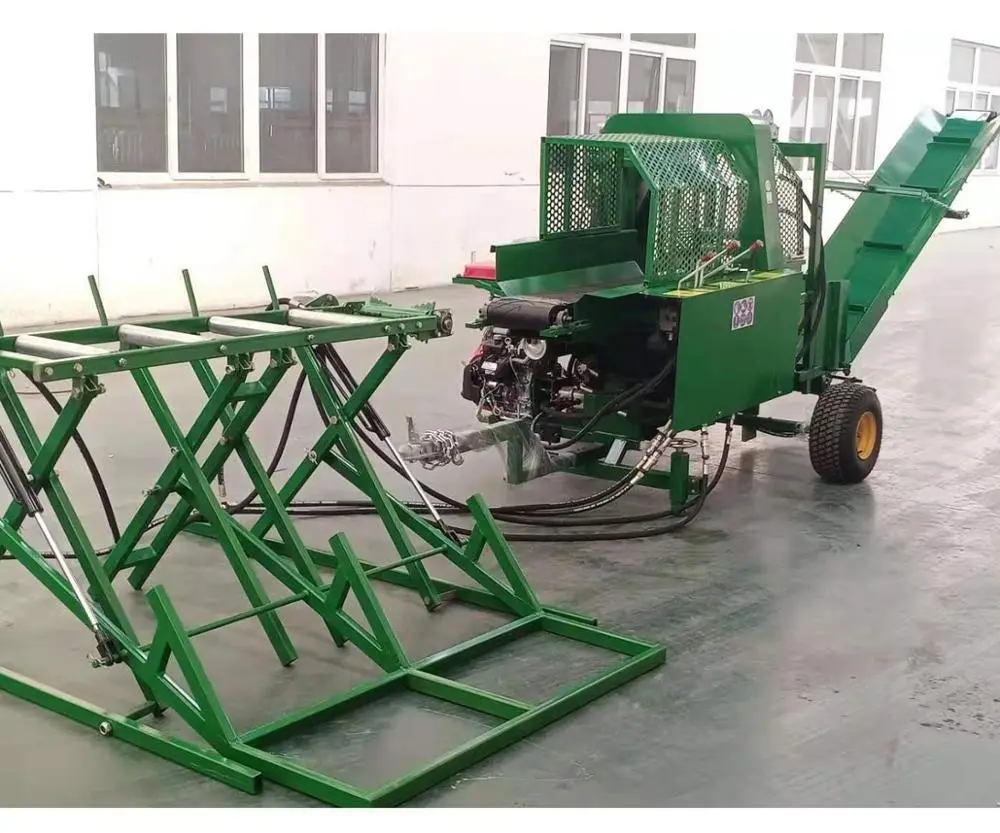 Firewood Cutting Saw Wood Splitter Firewood Machine 27hp 35 Ton Full Hydraulic with All Accessories with 500mm Cutting Diameter