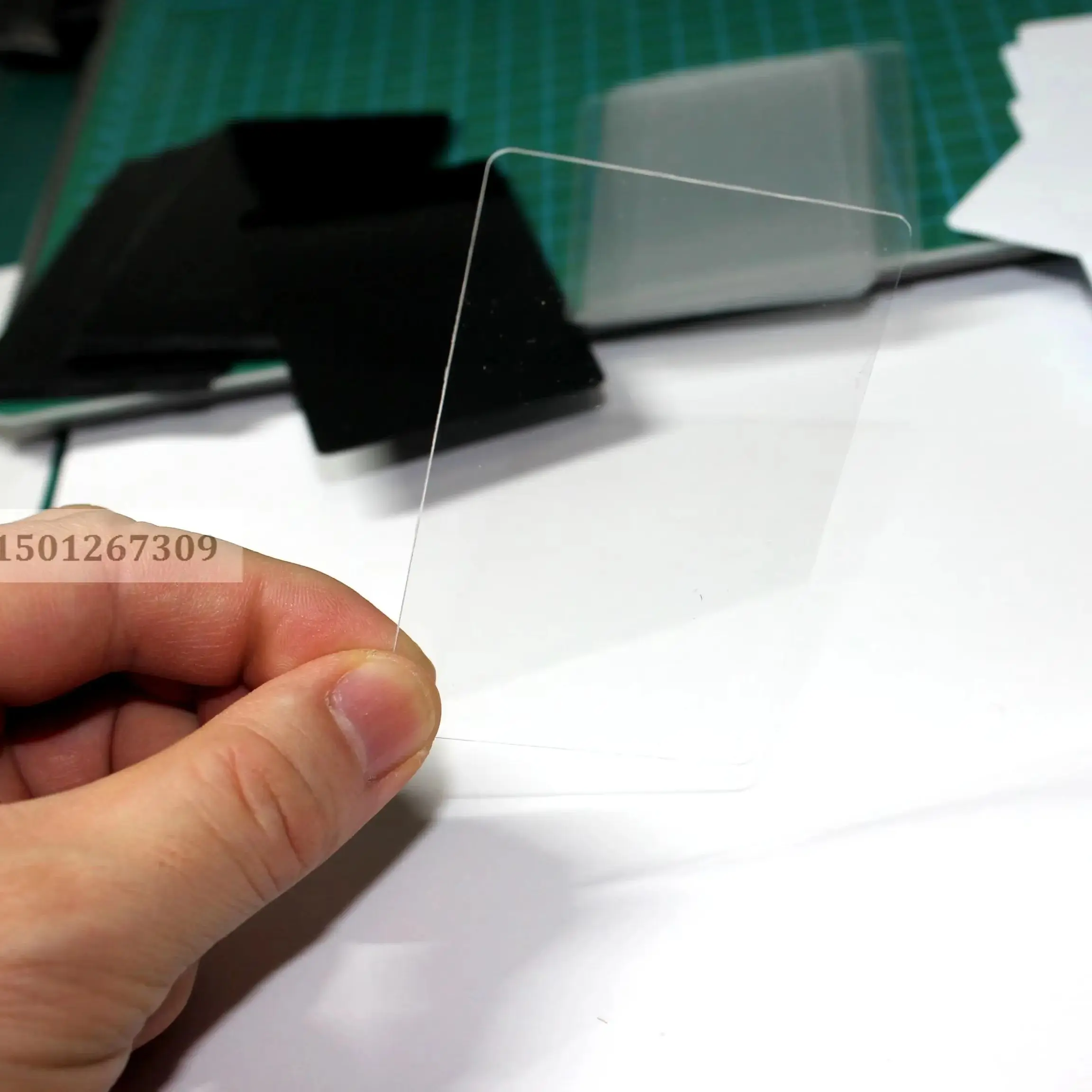 Thickness 0.6mm Clear PVC Sheet Blank Acetate Transparent Plastic Business Cards