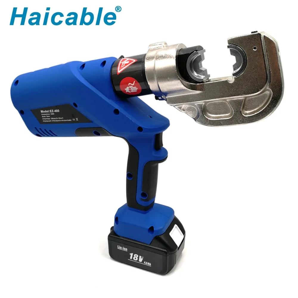 Power Crimper EZ-400 Herramienta de prensado de terminales de cable hidráulico de batería de 12 toneladas