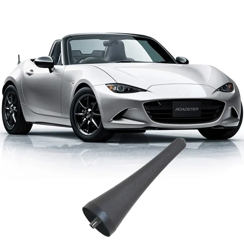 

for mazda MX5 Abarth Fiat 124 Spider 3.8 inch aluminum 2017 2018 2019 2021 2022 Short Stubby Antenna mast antenna topper