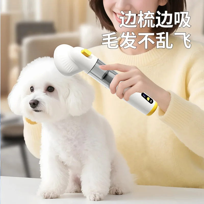 Cordless Handheld Vacuum Cleaner 4200Pa Pet Hair Grooming 3 in 1 Suction Brush Blow Car Home Pet Hair Remover USB Type-C