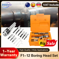 Inefala A Set MT2 MT3 MT4 MT5 MT6 MT7 MT8 MT9 M10+F1-12 50 Boring Head 12mm Boring Bar For Milling Machine Tool