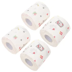 4 Rolls Paper Napkin Napkins Kitchen Tissue Accessory Dinner Toilet Soft Table Bathroom Decorations