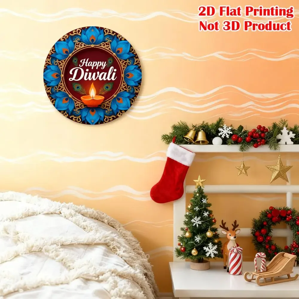 CIFbuy Vintage Diwali Drive Darkness Aluminum Wall Art Waterproof Wear Resistant Metal Sign Home Decor for Office Restaurant Pub