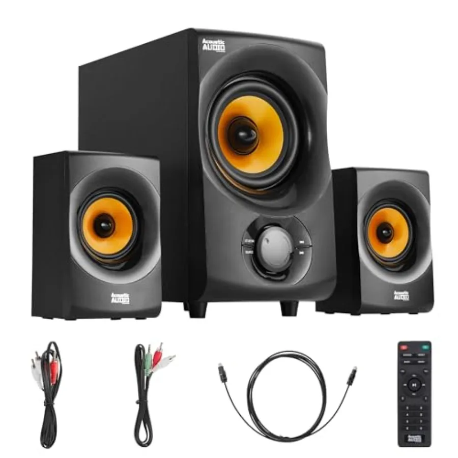 

Home theater use, ABS plastic, black, Bluetooth 2.1 wireless connectivity and 2.1-channel immersive sound