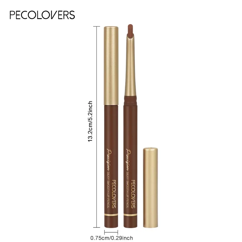 1PC Smooth Matte Lip Liner ลิปสติก - 3D ริมฝีปาก,ซ้อนทับ,สีสูง,ยาวนาน, เหมาะสําหรับวันที่และความต้องการรายวัน