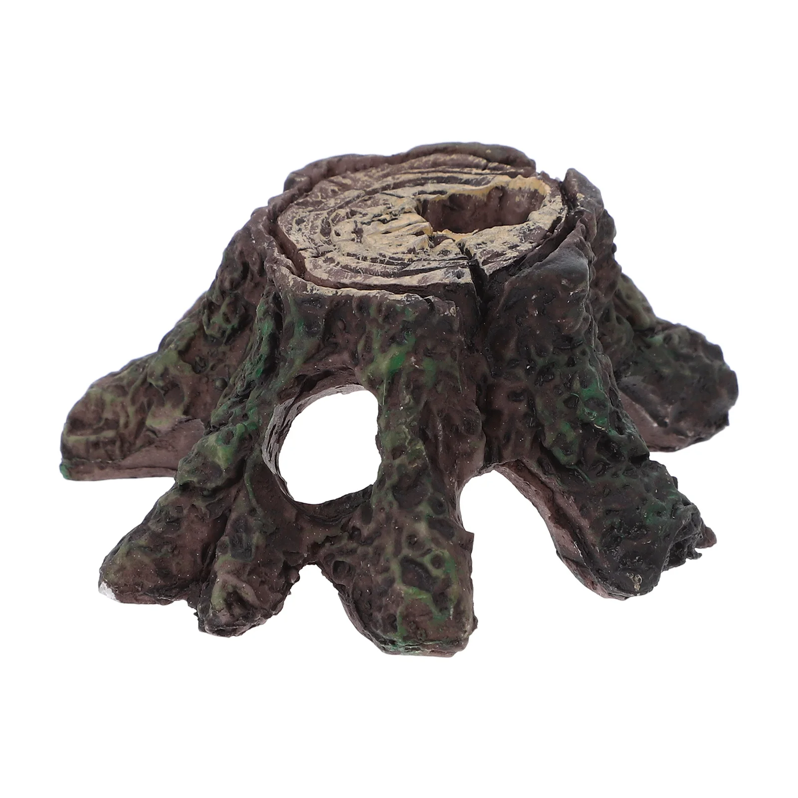 

Resin Tree Trunk Ornament Natural-Look Aquarium Decor Fish Tank Accessories Turtle Rockery Betta Fish Tank Decoration