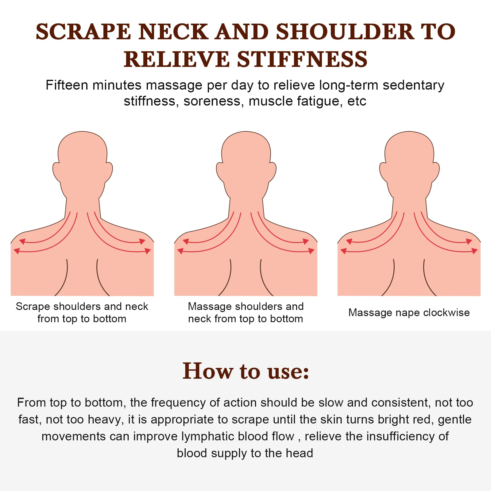 

Wooden Massage Stick Natural Gua Sha Rod For Body Scraping Therapy Roller Tool Relieves Muscle Pain Fatigue Recovery