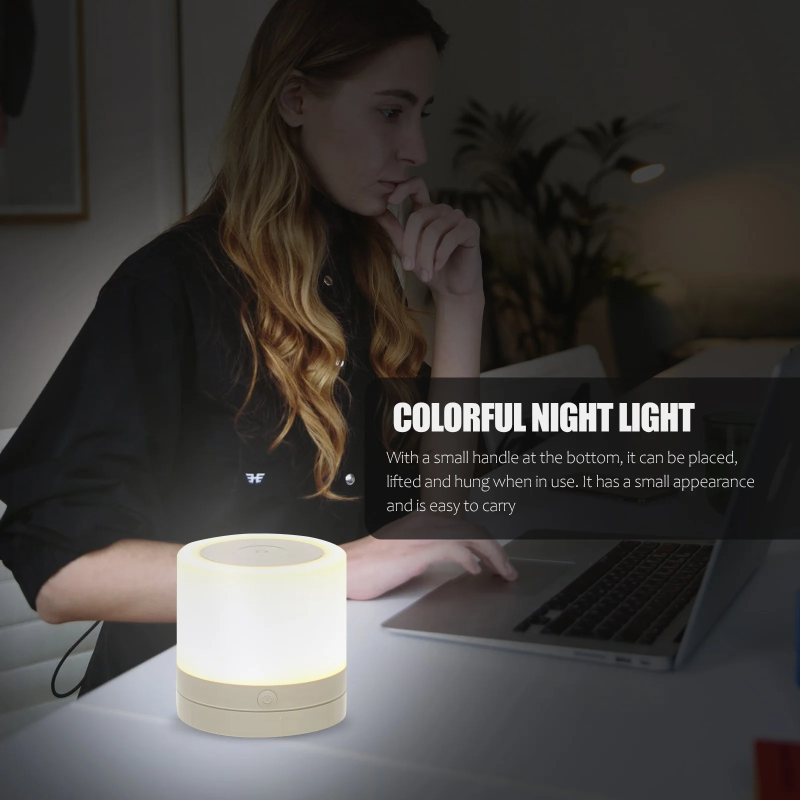 

1 set 1 Set Pvc Creative Usb Charging Night Light Touch Control Bedroom Lamp Decorative Table Light For Holiday Decoration