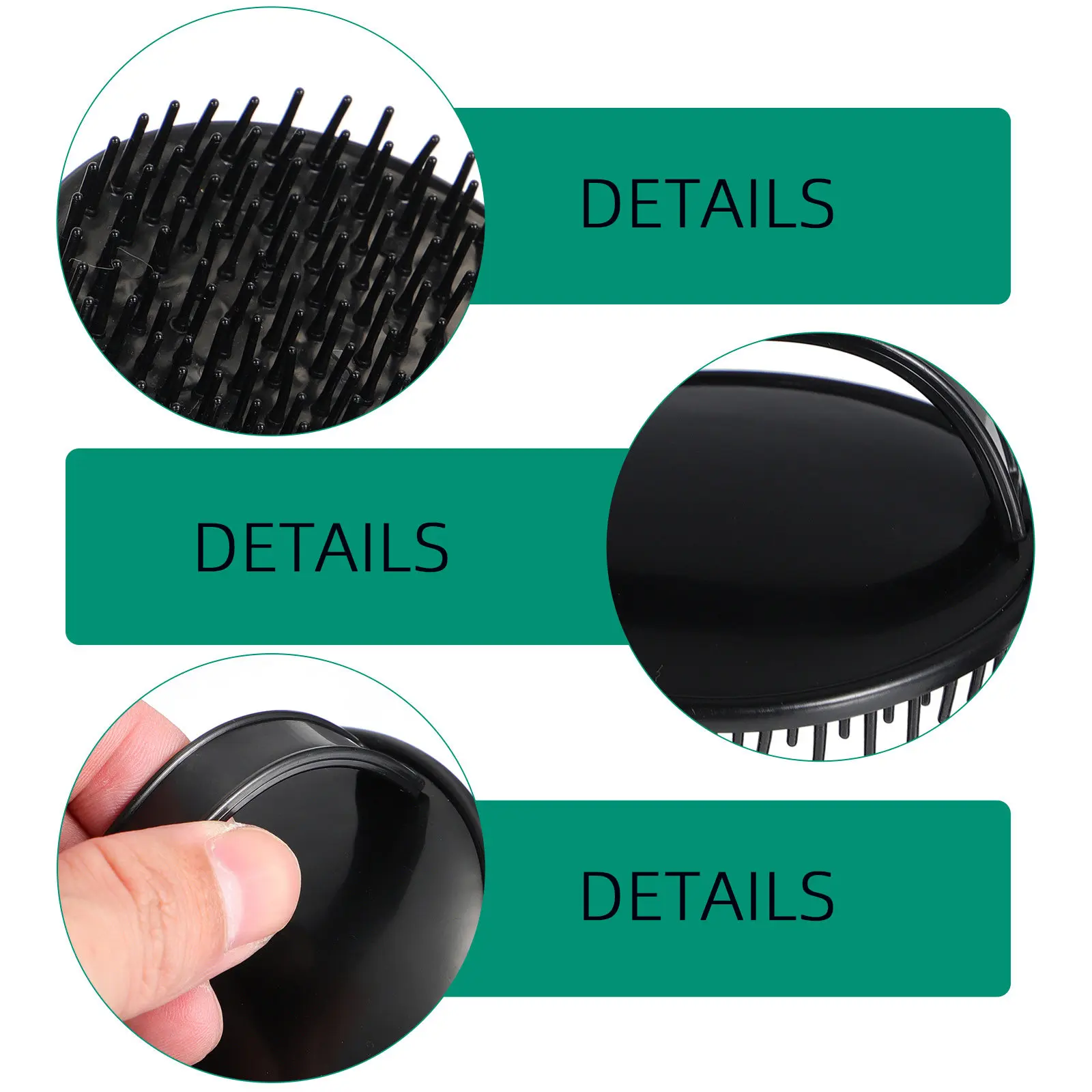 6Pcs Hair Scalp Massage Brush Shampoo Brush Ergonomic Head Cleaning Massager Tool Removes Dirt Promotes Circulation