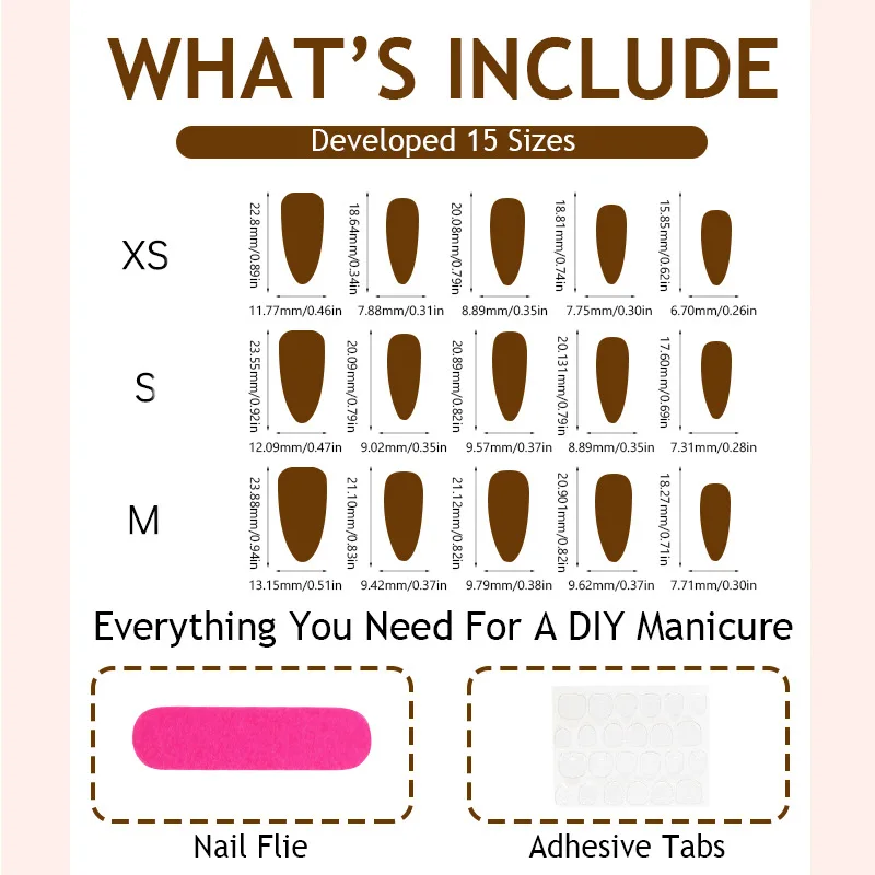 24 Stück niedliche künstliche Nägel mit Cartoon-Motiv, roter Apfel, grüne Tupfen, karierte Muster, französische künstliche Nägel, Spitze, süße Frucht, Mandelnägel zum Aufdrücken